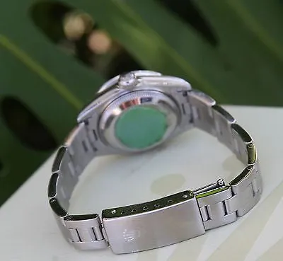 ROLEX DATEJUST LADIES WATCH STEEL BLACK DIAMOND DIAL BEZEL LATE 69160