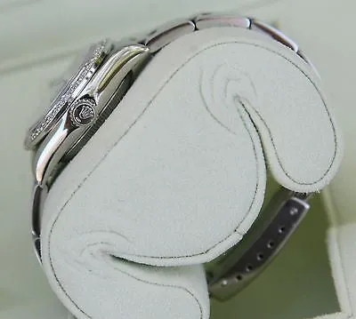 ROLEX DATEJUST LADIES WATCH STEEL BLACK DIAMOND DIAL BEZEL LATE 69160