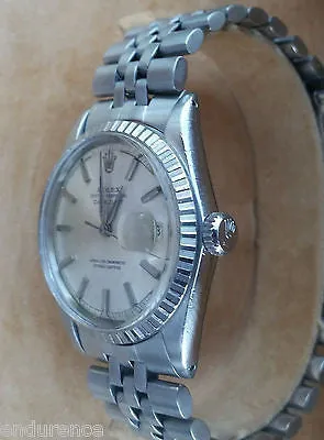 ROLEX DATEJUST STAINLESS STEEL 36mm MODEL 1603 WATCH