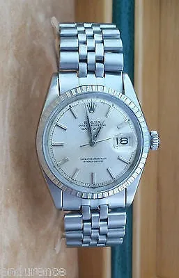 ROLEX DATEJUST STAINLESS STEEL 36mm MODEL 1603 WATCH