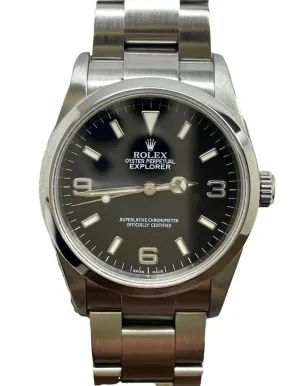 Rolex Explorer 36mm 114270 Black Dial Automatic Watch