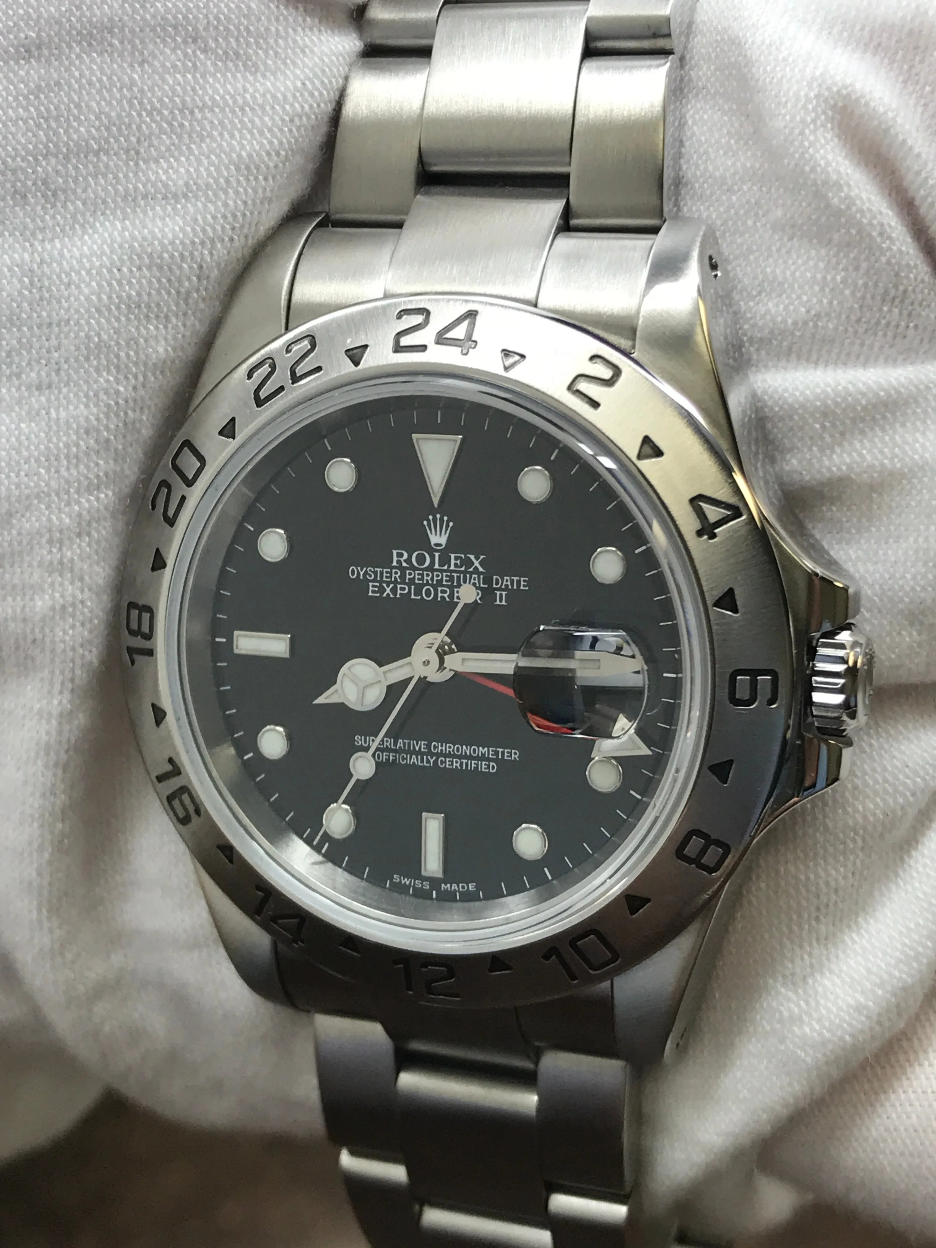 Rolex Explorer II SEL 16570 Black Dial Automatic Men's Watch