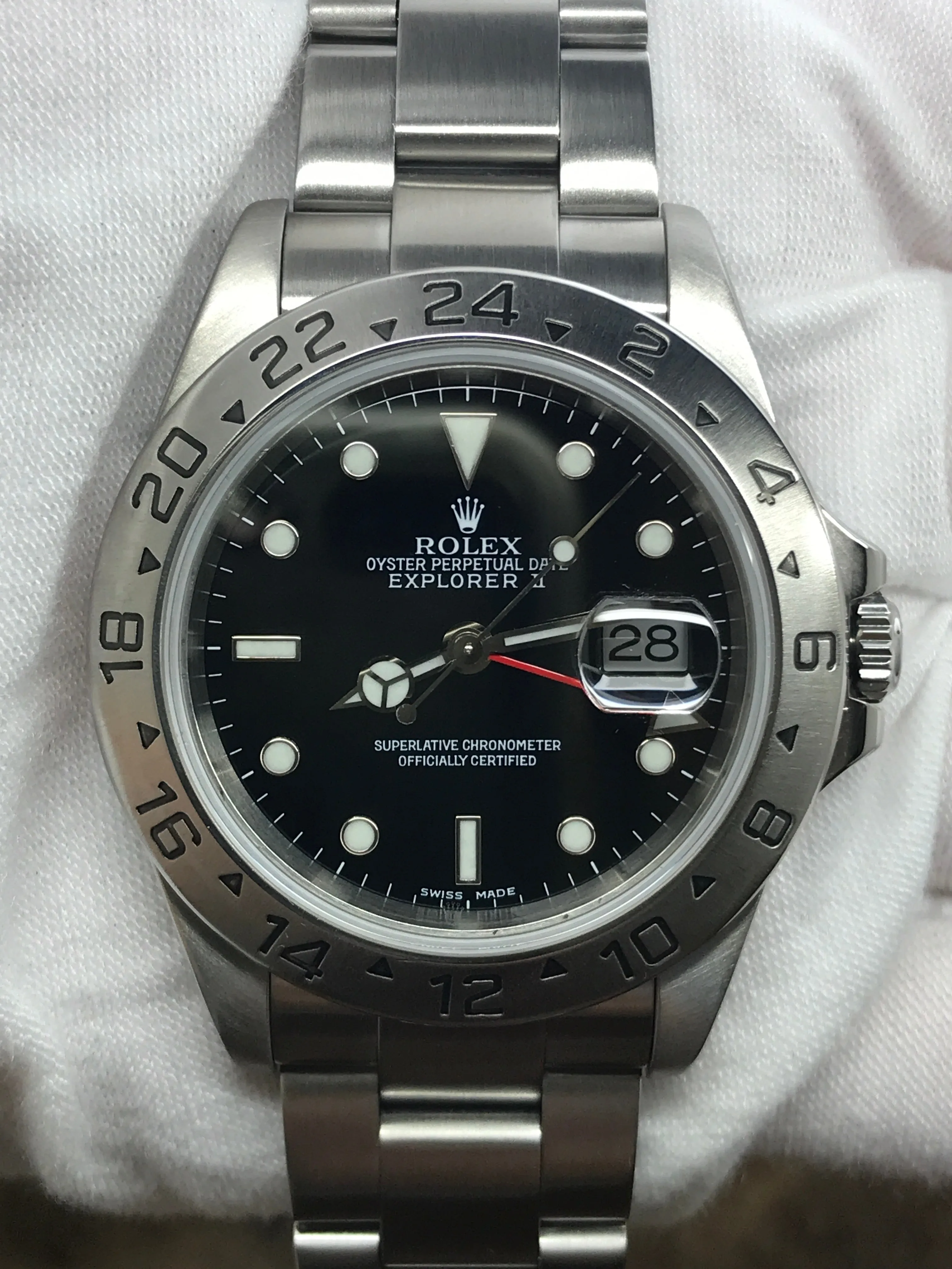 Rolex Explorer II SEL 16570 Black Dial Automatic Men's Watch