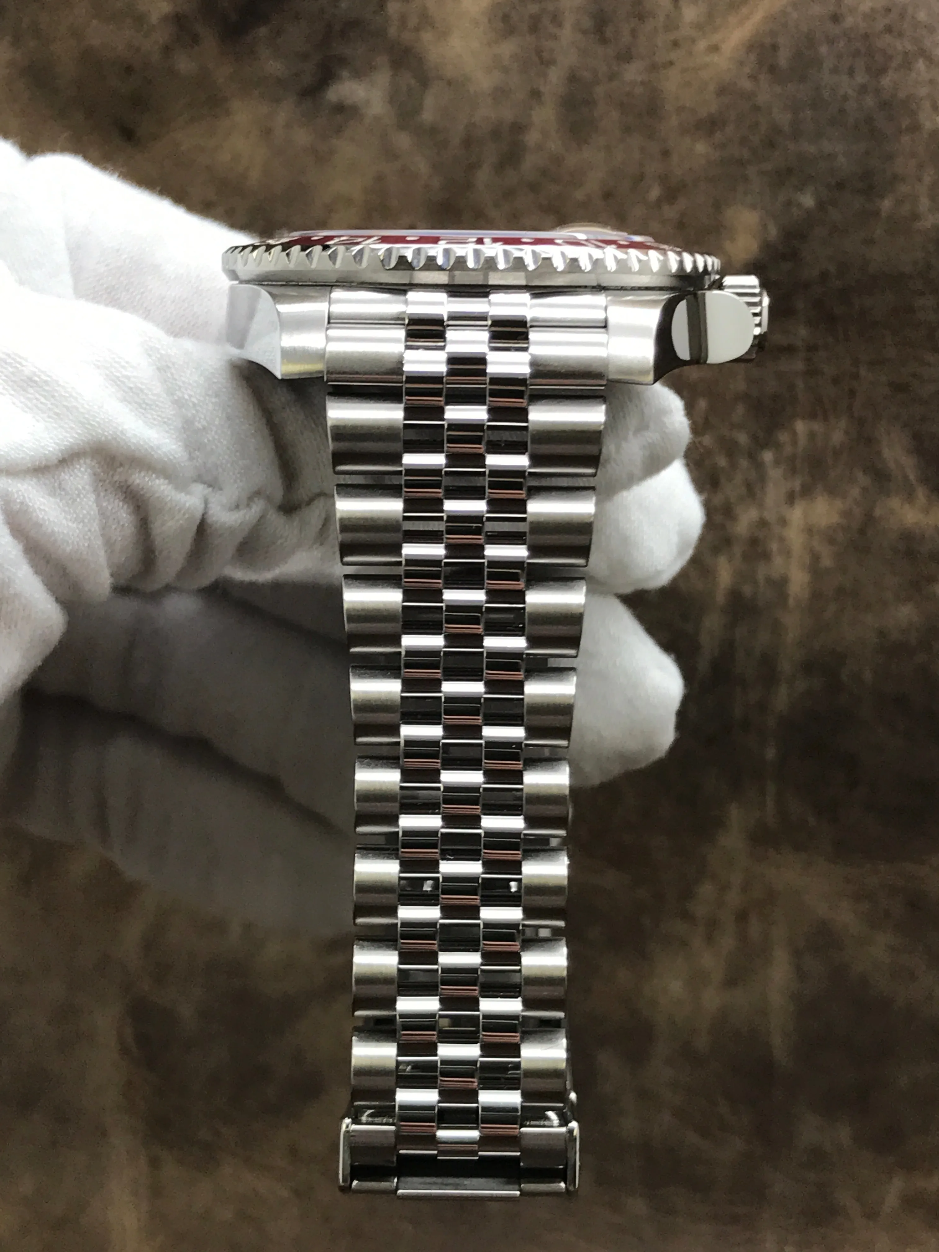Rolex GMT Pepsi 126710 Jubilee 126710BLRO Black Dial Automatic Men's Watch