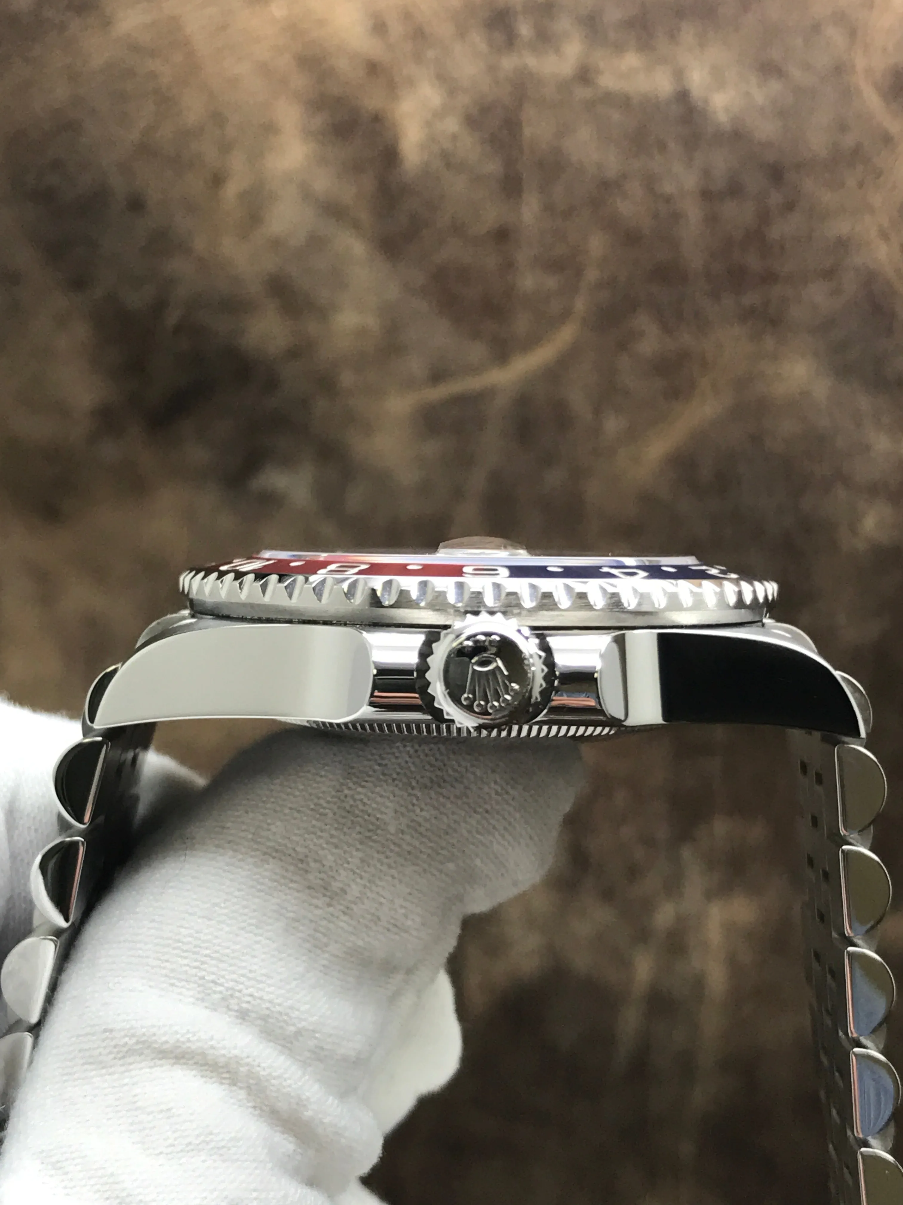 Rolex GMT Pepsi 126710 Jubilee 126710BLRO Black Dial Automatic Men's Watch