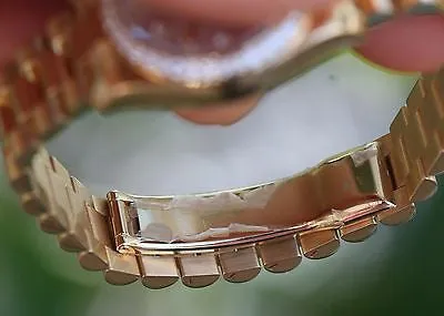 ROLEX LADIES 26mm PRESIDENT 18K YELLOW GOLD 179138 FACTORY DIAMOND DIAL BEZEL