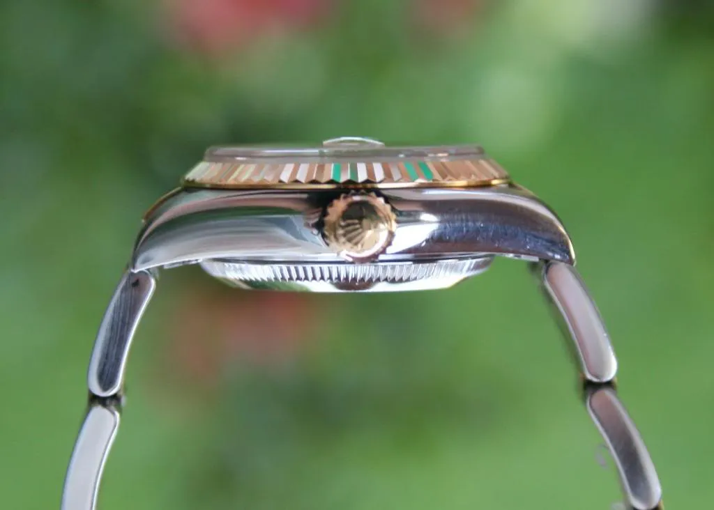 ROLEX LADIES 2TONE DATEJUST CHAMPAGNE DIAMOND DIAL