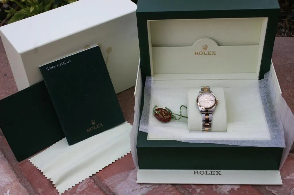 ROLEX LADIES 2TONE DATEJUST CHAMPAGNE DIAMOND DIAL
