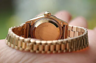 ROLEX LADIES 69178  PRESIDENT 26mm 18K YELLOW GOLD DIAMOND JUBILEE DIAL BEZEL