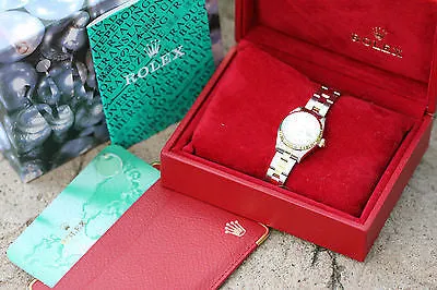 ROLEX LADIES DATEJUST 69163 2TONE DIAMOND DIAL 26mm 18K YELLOW GOLD "T" 1996