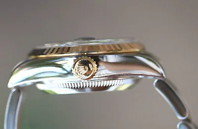 ROLEX LADIES DATEJUST 69163 2TONE DIAMOND DIAL 26mm 18K YELLOW GOLD "T" 1996
