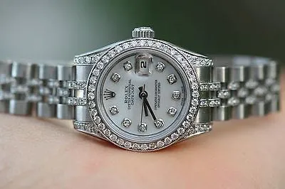 ROLEX LADIES DATEJUST STAINLES STEEL JUBILEE DIAMOND BAND LUGS DIAL BEZEL UNWORN