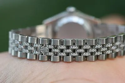 ROLEX LADIES DATEJUST STAINLES STEEL JUBILEE DIAMOND BAND LUGS DIAL BEZEL UNWORN