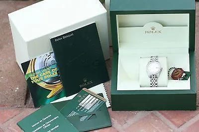 ROLEX LADIES DATEJUST STAINLES STEEL JUBILEE DIAMOND BAND LUGS DIAL BEZEL UNWORN
