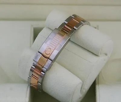 ROLEX LADIES DATEJUST WATCH ROSE GOLD STEEL WHITE ROMAN TWO TONE 179171