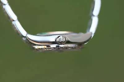 ROLEX LADIES MIDSIZE 31mm DATEJUST FLORAL DIAL DIAMOND BEZEL BAND UNWORN 178240