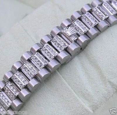 ROLEX LADIES MIDSIZE PRESIDENT 18k GOLD DIAMOND BAND DIAMONDS EVERYWHERE 178240