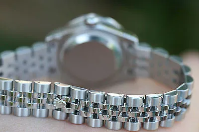 ROLEX LADIES STAINLESS STEEL DATEJUST 26mm OVERSIZE DIAMOND BEZEL 179160 UNWORN