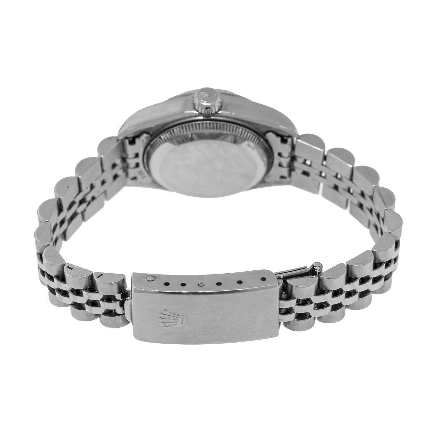 Rolex Lady-Datejust 26mm Stainless Steel Mother of Pearl Roman Dial Fluted Bezel 79174