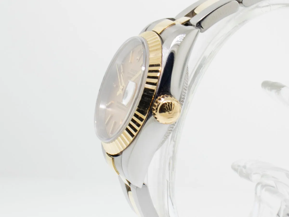 Rolex Lady-Datejust 26mm Yellow Gold & Steel Champagne Index Dial 79173
