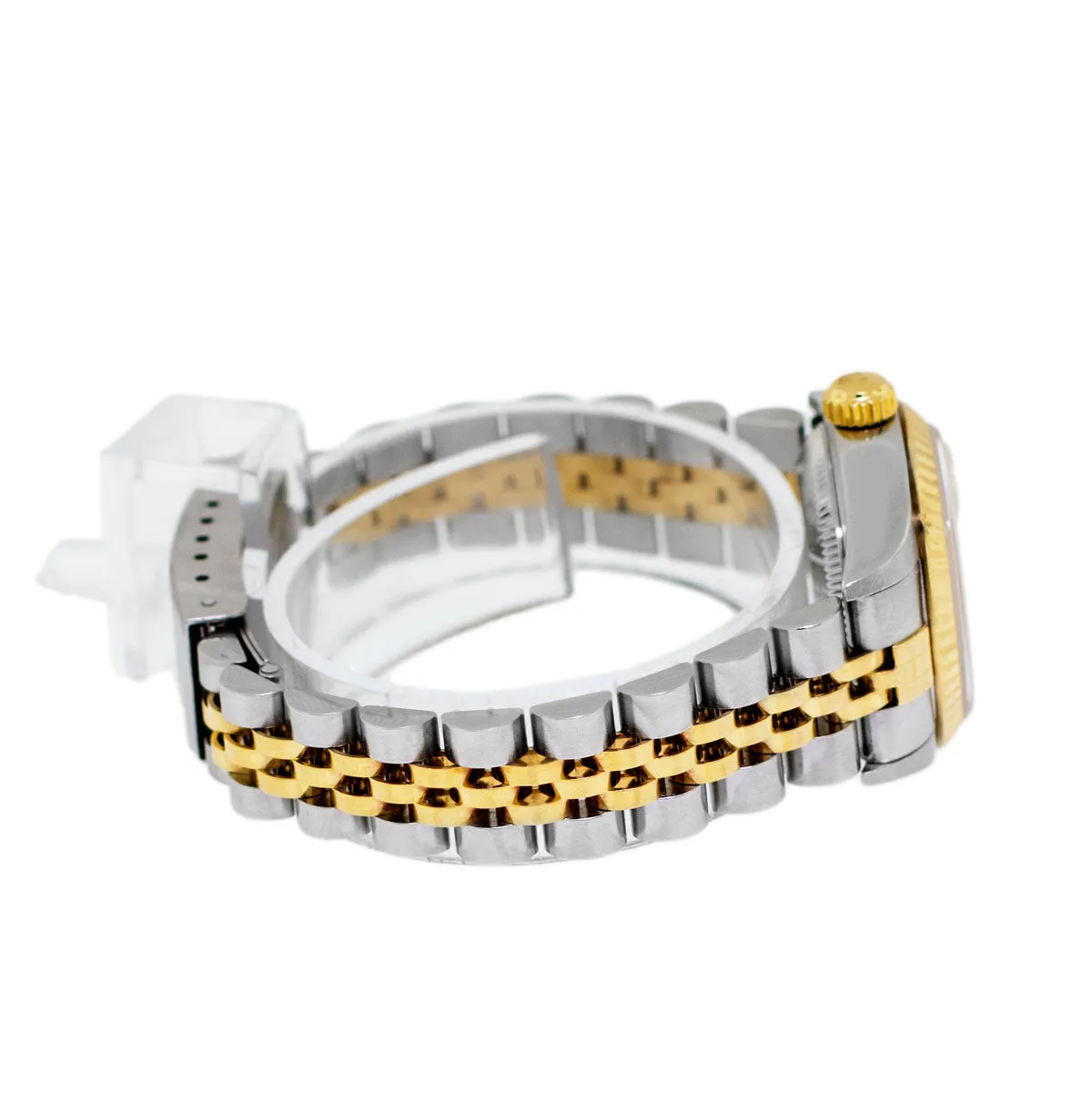 Rolex Lady-Datejust 26mm Yellow Gold & Steel Champagne Index Dial, Fluted Bezel 79173