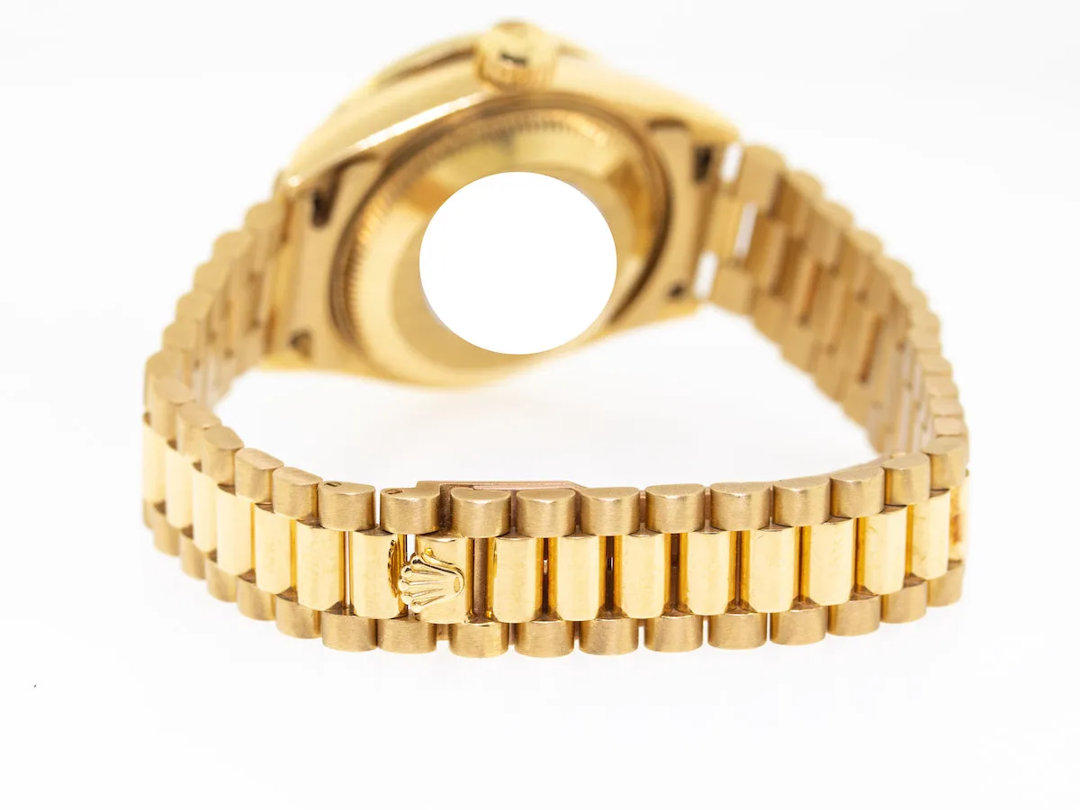Rolex Lady-Datejust 26mm Yellow Gold Champagne Diamond Dial And Bezel 69178