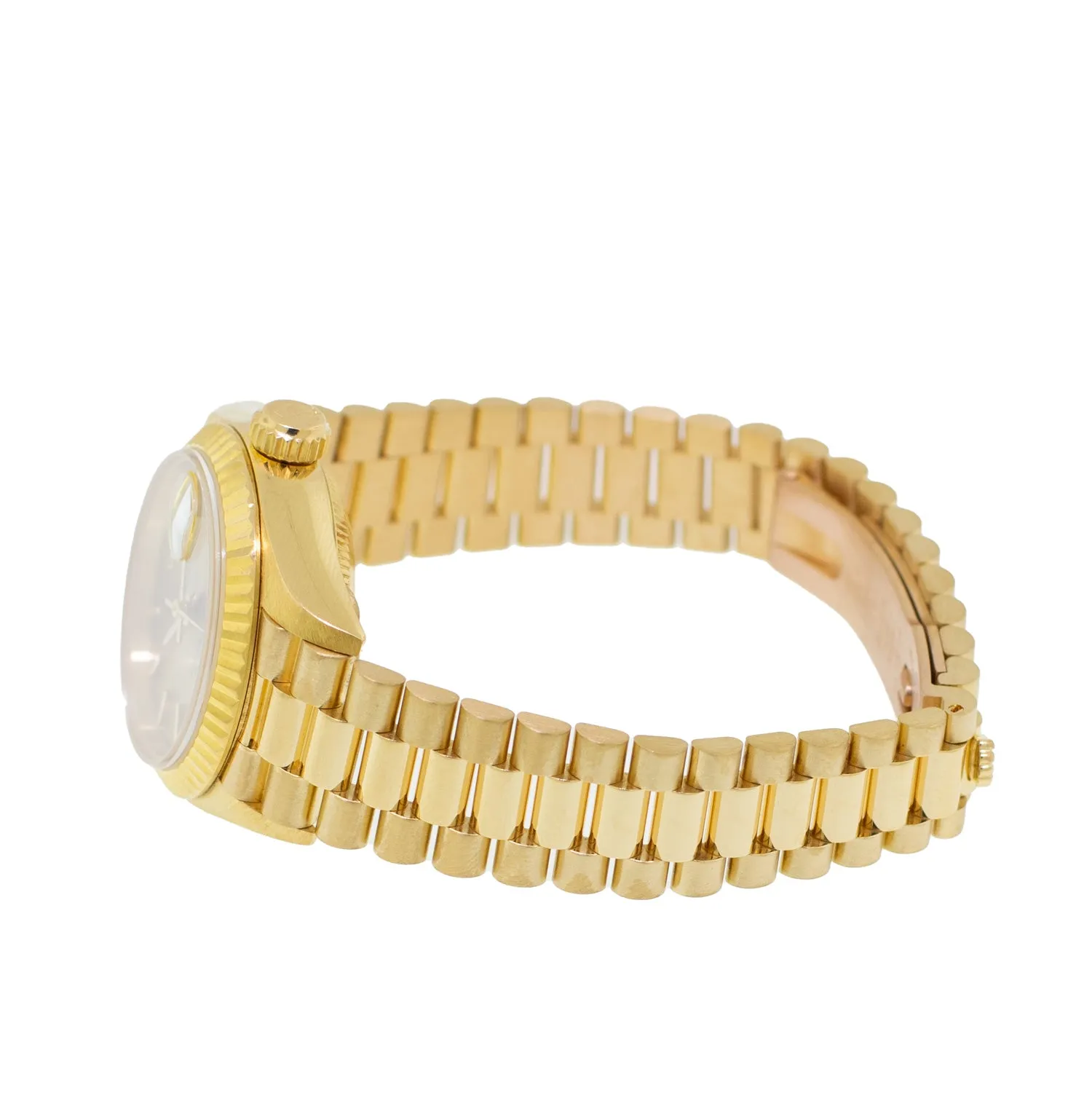 Rolex Lady-Datejust 26mm Yellow Gold Champagne Index Dial And Fluted Bezel 69178