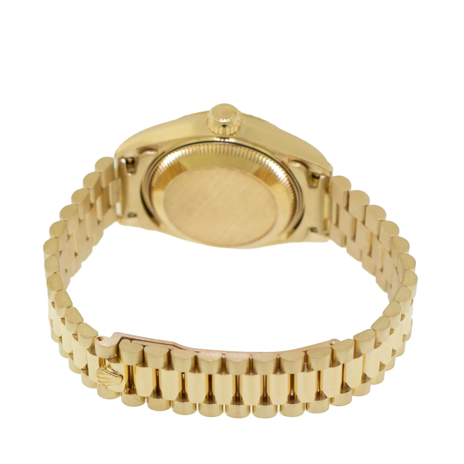 Rolex Lady-Datejust 26mm Yellow Gold Champagne Index Dial And Fluted Bezel 69178