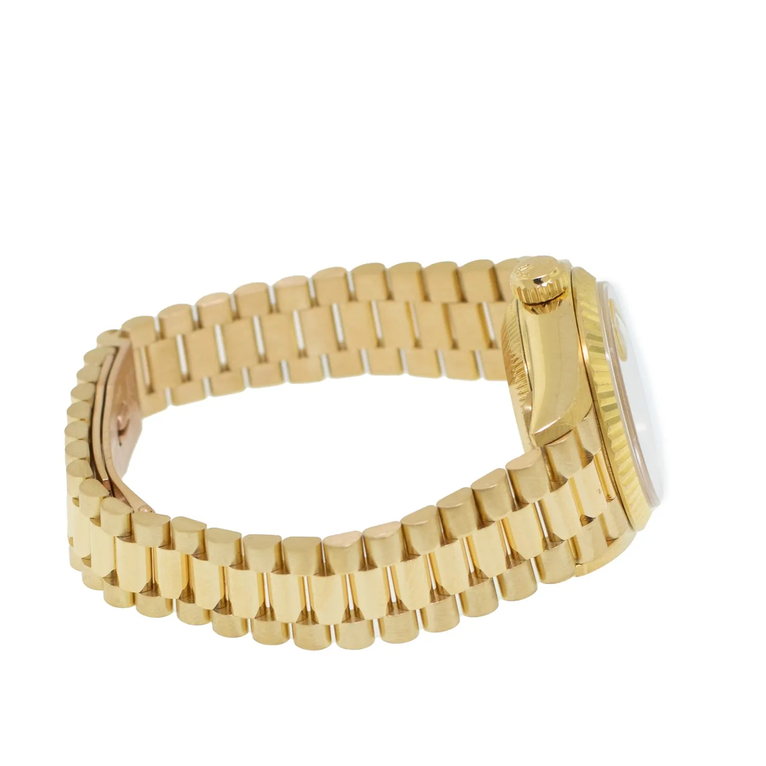 Rolex Lady-Datejust 26mm Yellow Gold Champagne Index Dial And Fluted Bezel 69178