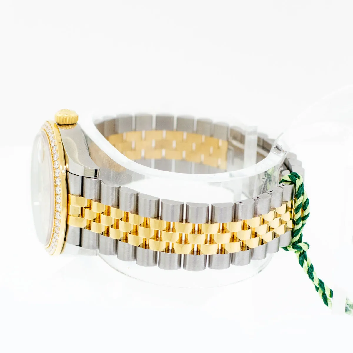 Rolex Lady-Datejust 31mm 18K Yellow Gold & Steel Champagne Diamond Dial & Diamond Bezel 278383RBR