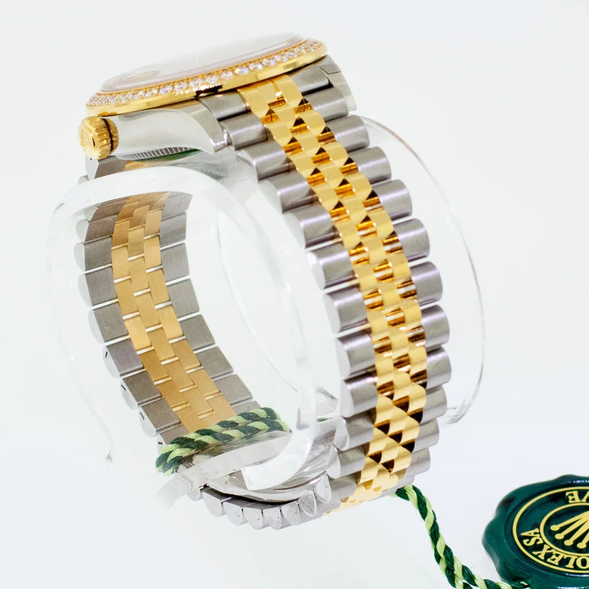 Rolex Lady-Datejust 31mm 18K Yellow Gold & Steel Champagne Diamond Dial & Diamond Bezel 278383RBR
