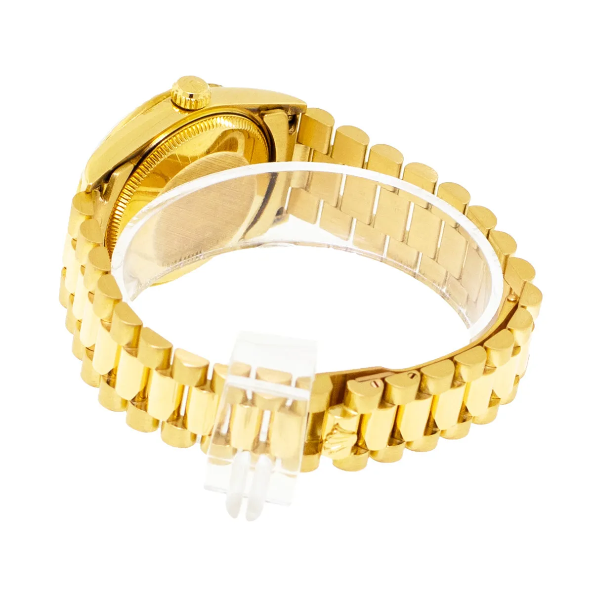 Rolex Lady-Datejust 31mm Yellow Gold Diamond Dial & Fluted Bezel 68278