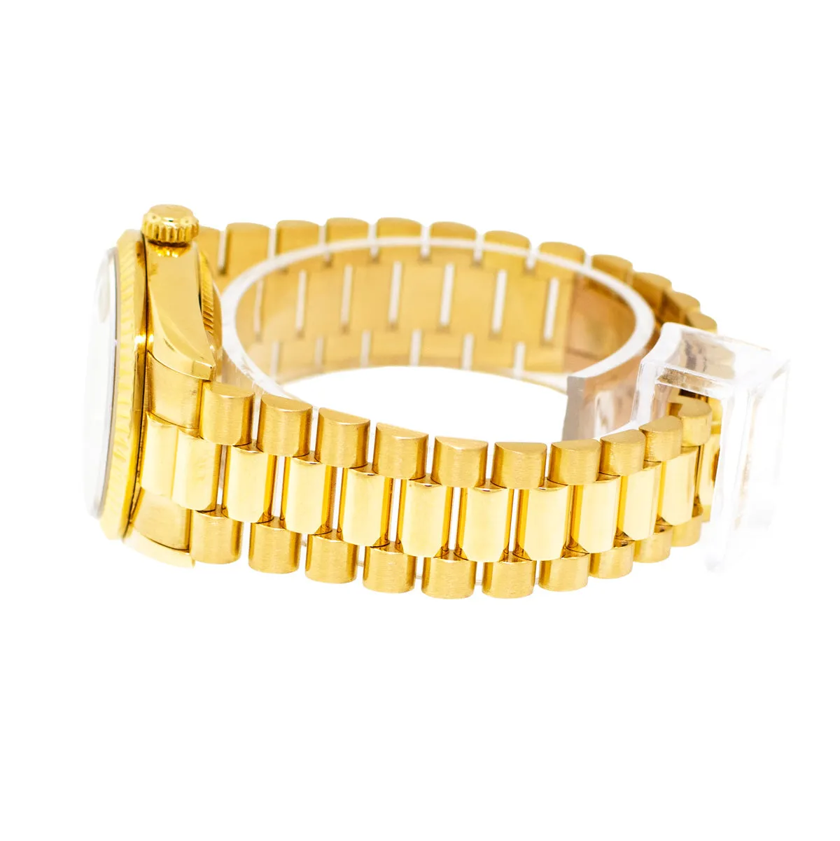 Rolex Lady-Datejust 31mm Yellow Gold Diamond Dial & Fluted Bezel 68278
