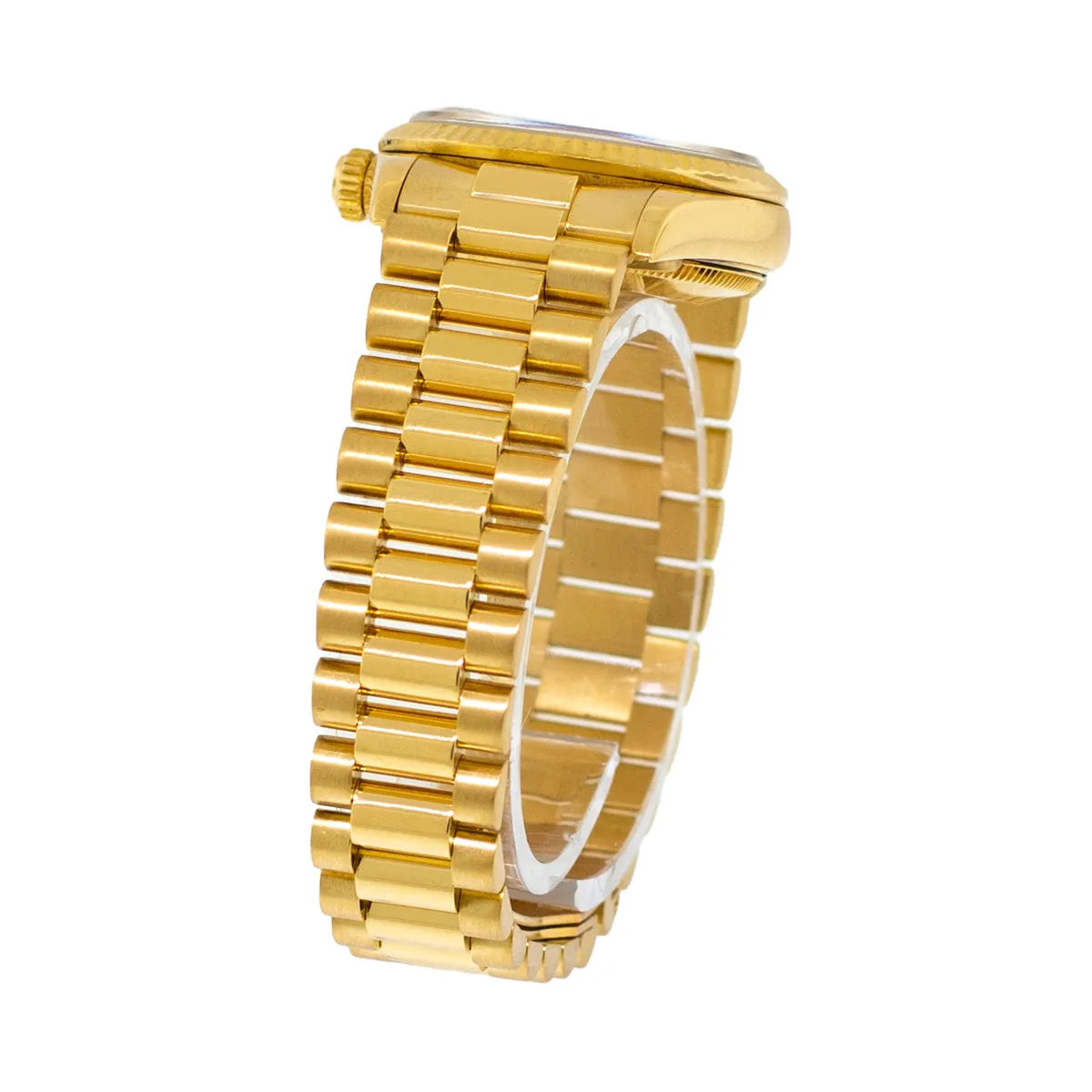 Rolex Lady-Datejust 31mm Yellow Gold Diamond Dial & Fluted Bezel 68278