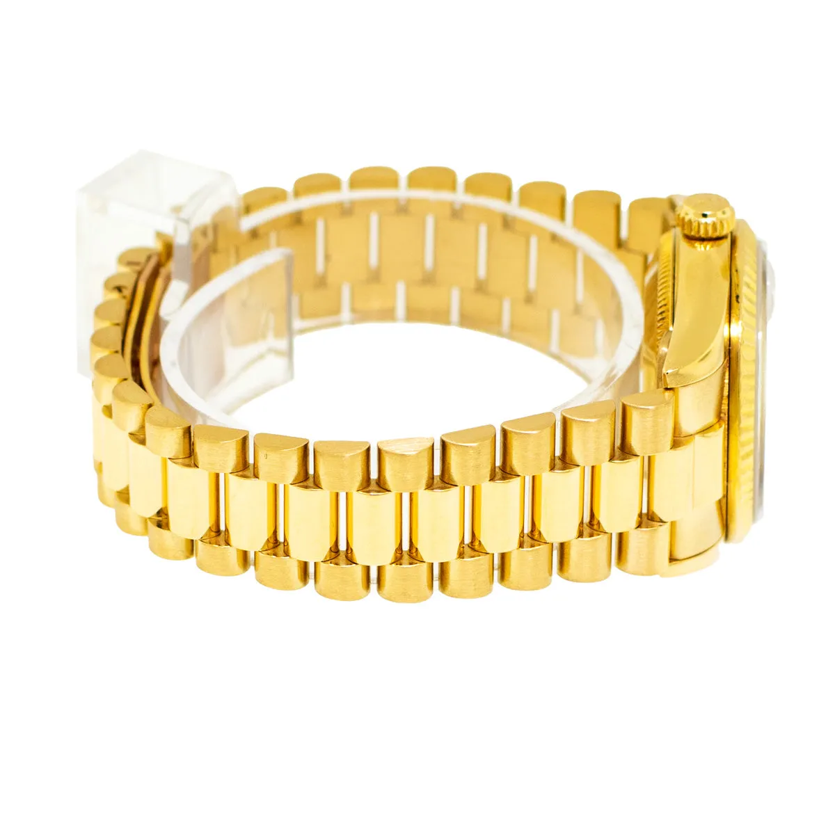Rolex Lady-Datejust 31mm Yellow Gold Diamond Dial & Fluted Bezel 68278