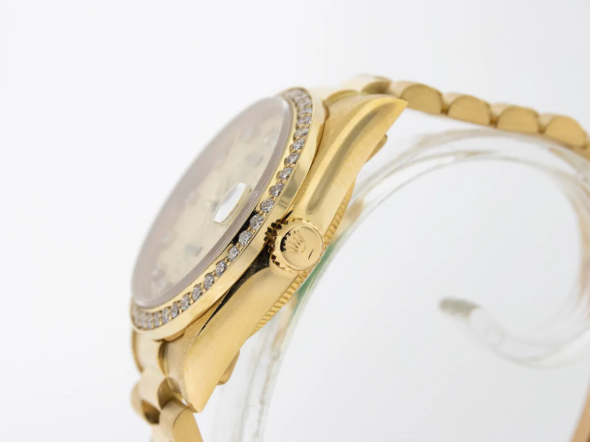 Rolex Lady-Datejust 31mm Yellow Gold Jubilee Diamond Dial & Bezel 68278