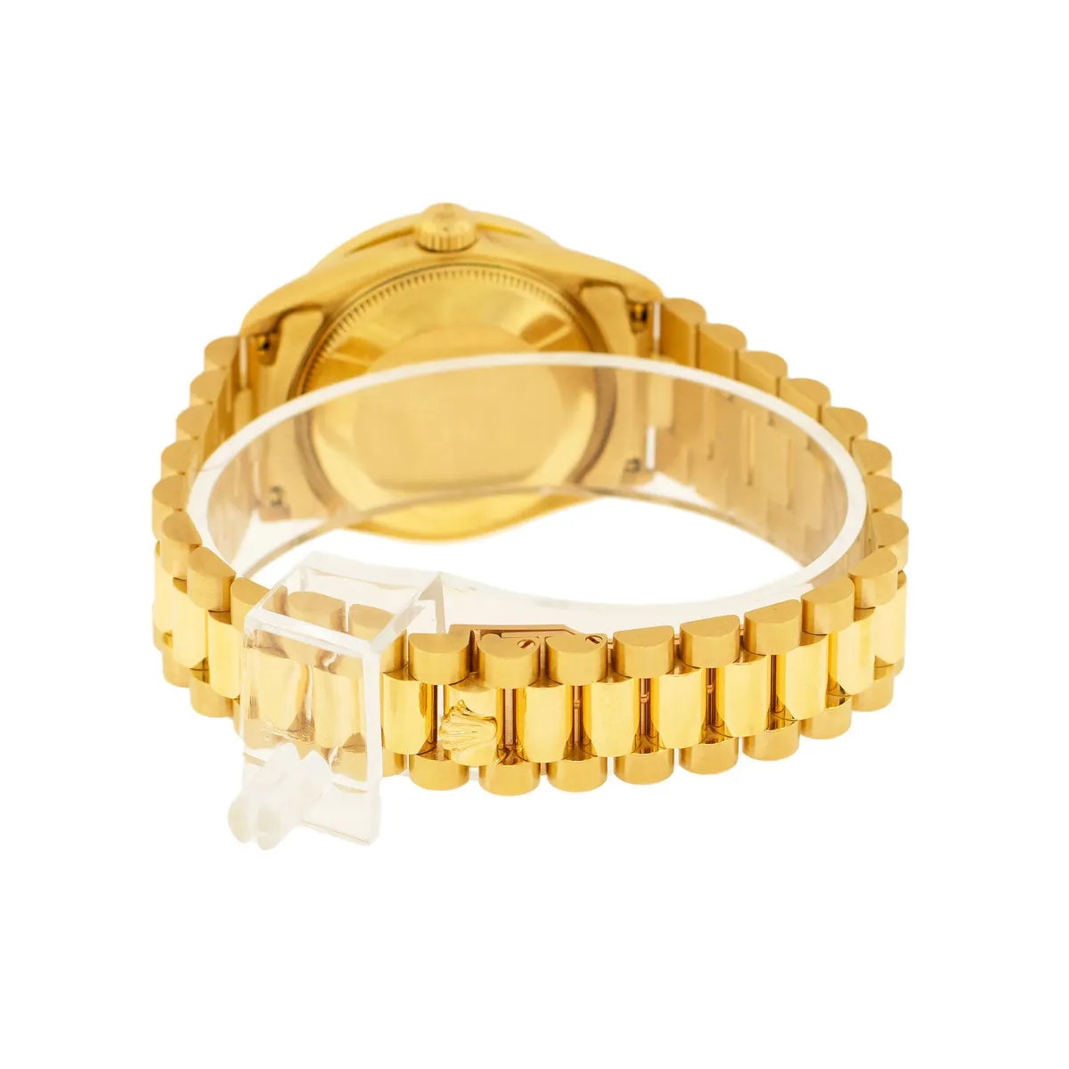 Rolex Lady-Datejust 31mm Yellow Gold Rhodium Diamond Dial & Bezel 68278