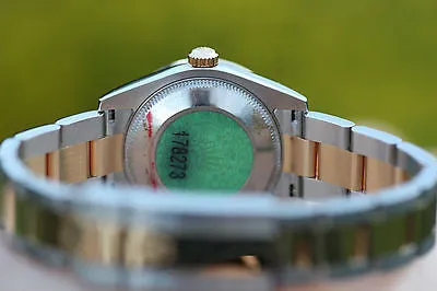 ROLEX MIDSIZE 31mm DATEJUST 178273 18K YELLOW GOLD STEEL DIAMONDS BEZEL DIAL