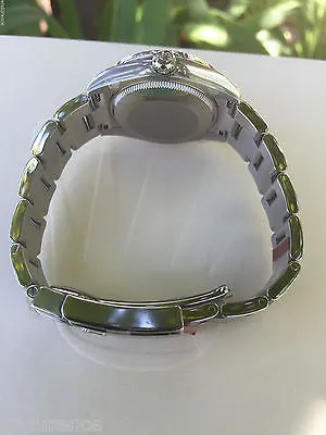 ROLEX MIDSIZE DATEJUST STEEL FLORAL DIAL CUSTOM SCATTERED DIAMOND BEZEL 178240