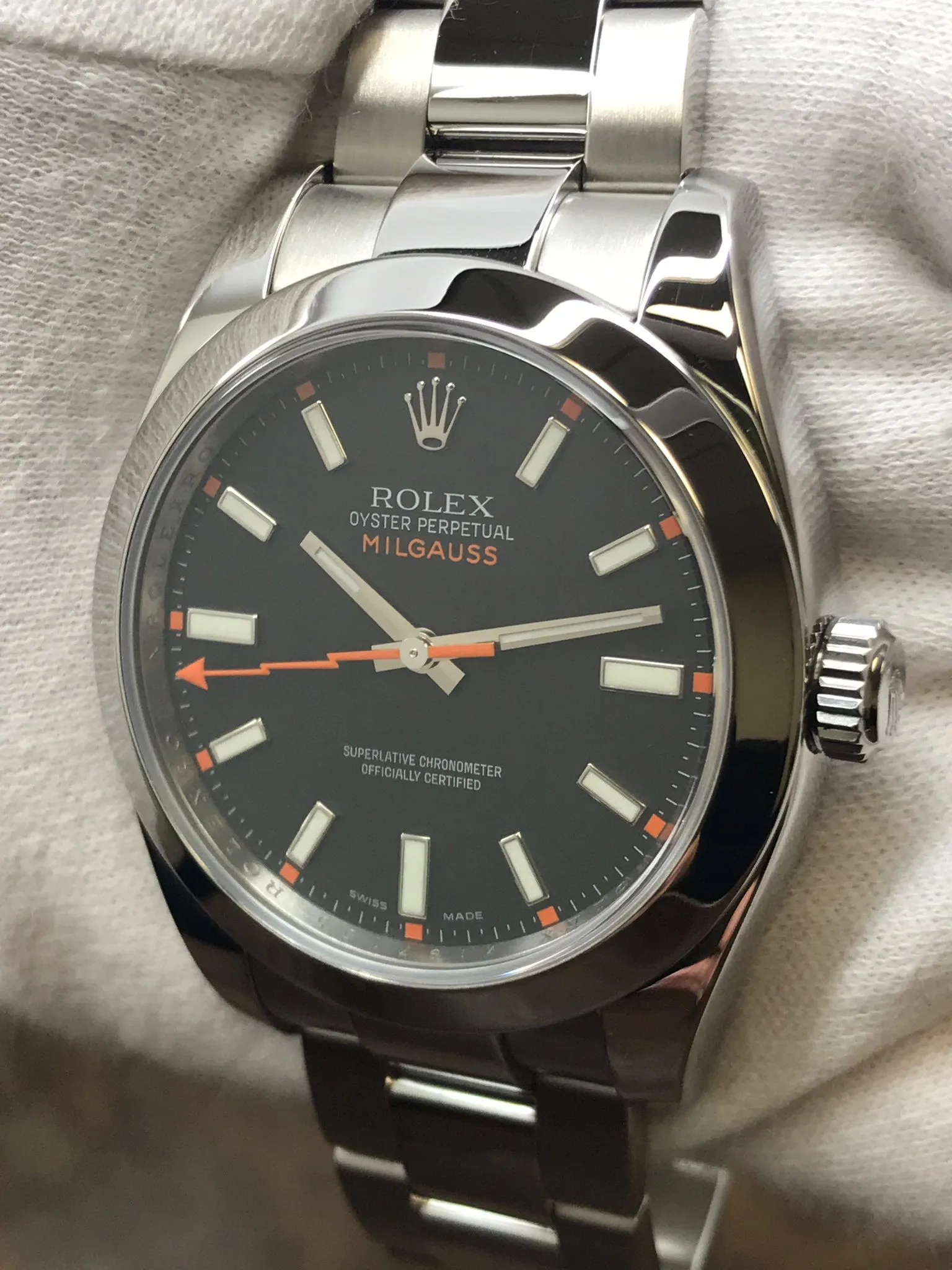 Rolex Milgauss 116400 Black Dial Automatic Men's Watch