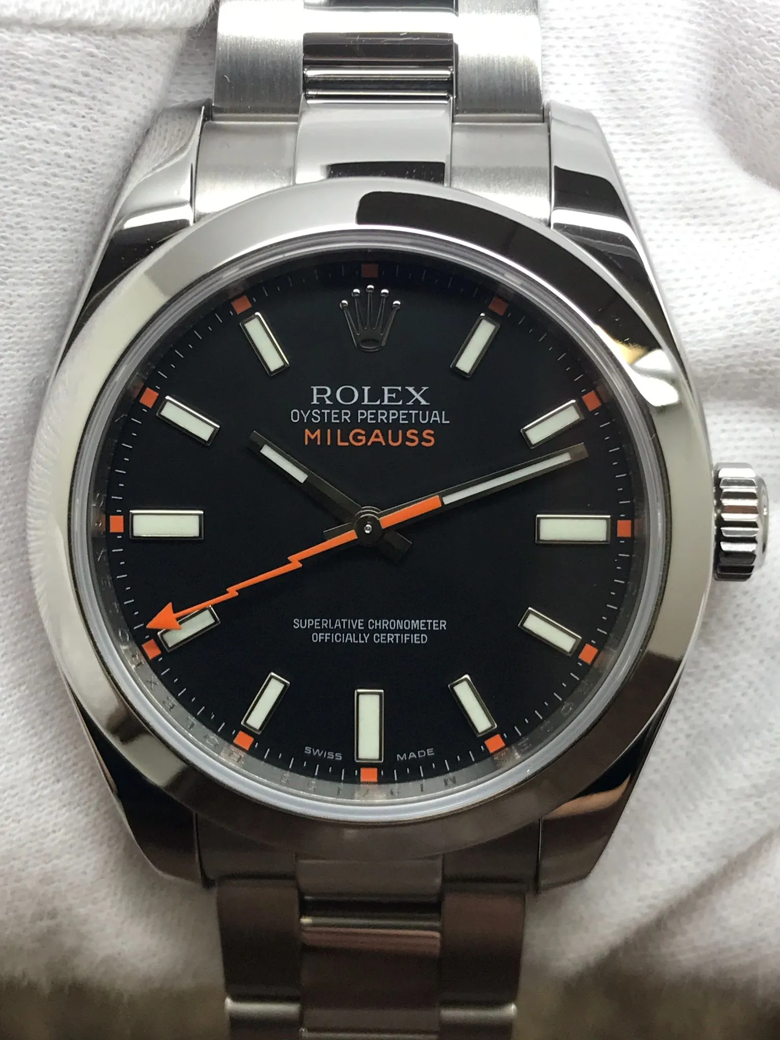 Rolex Milgauss 116400 Black Dial Automatic Men's Watch