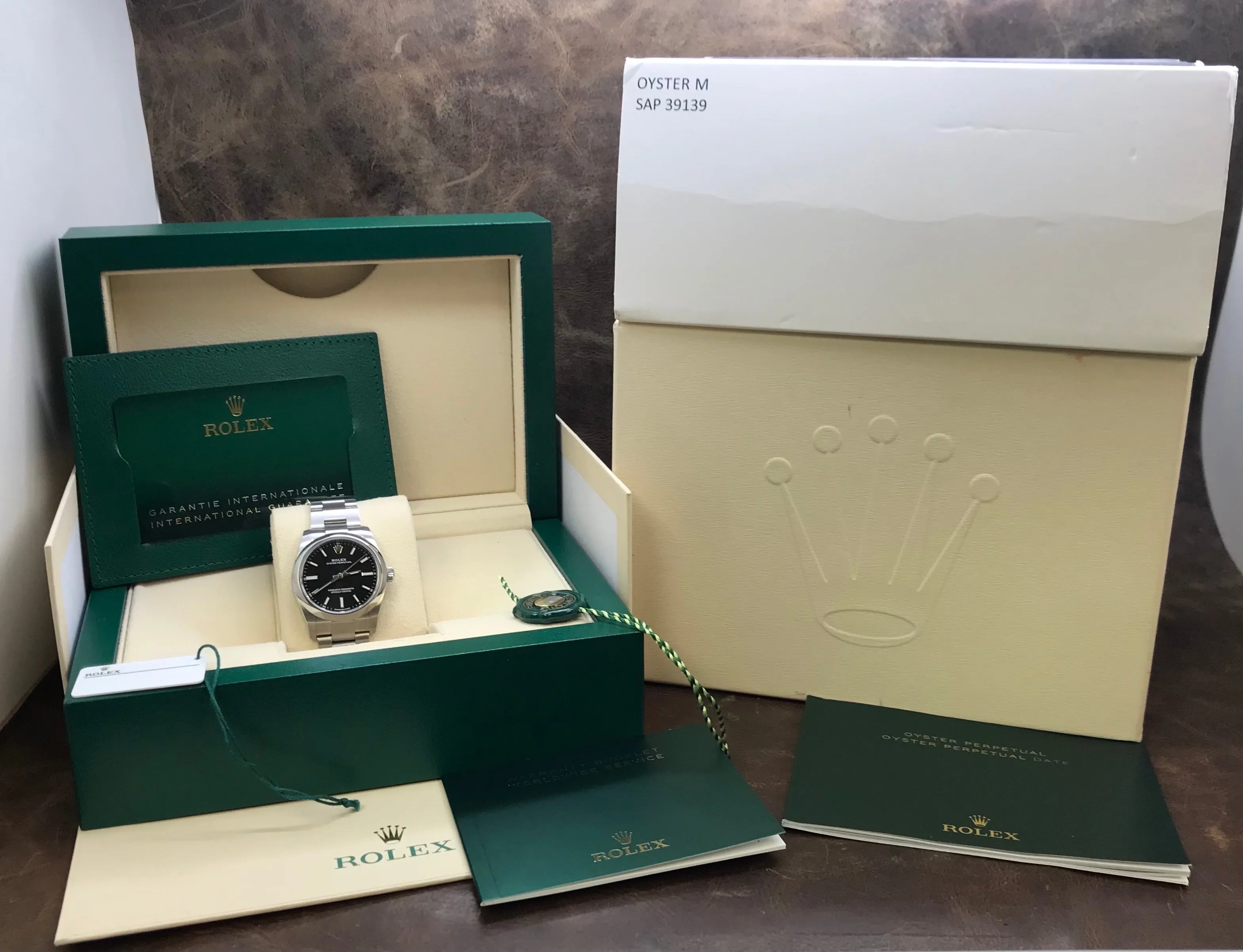 Rolex Oyster Perpetual 34mm 124200 Black Dial Automatic Watch