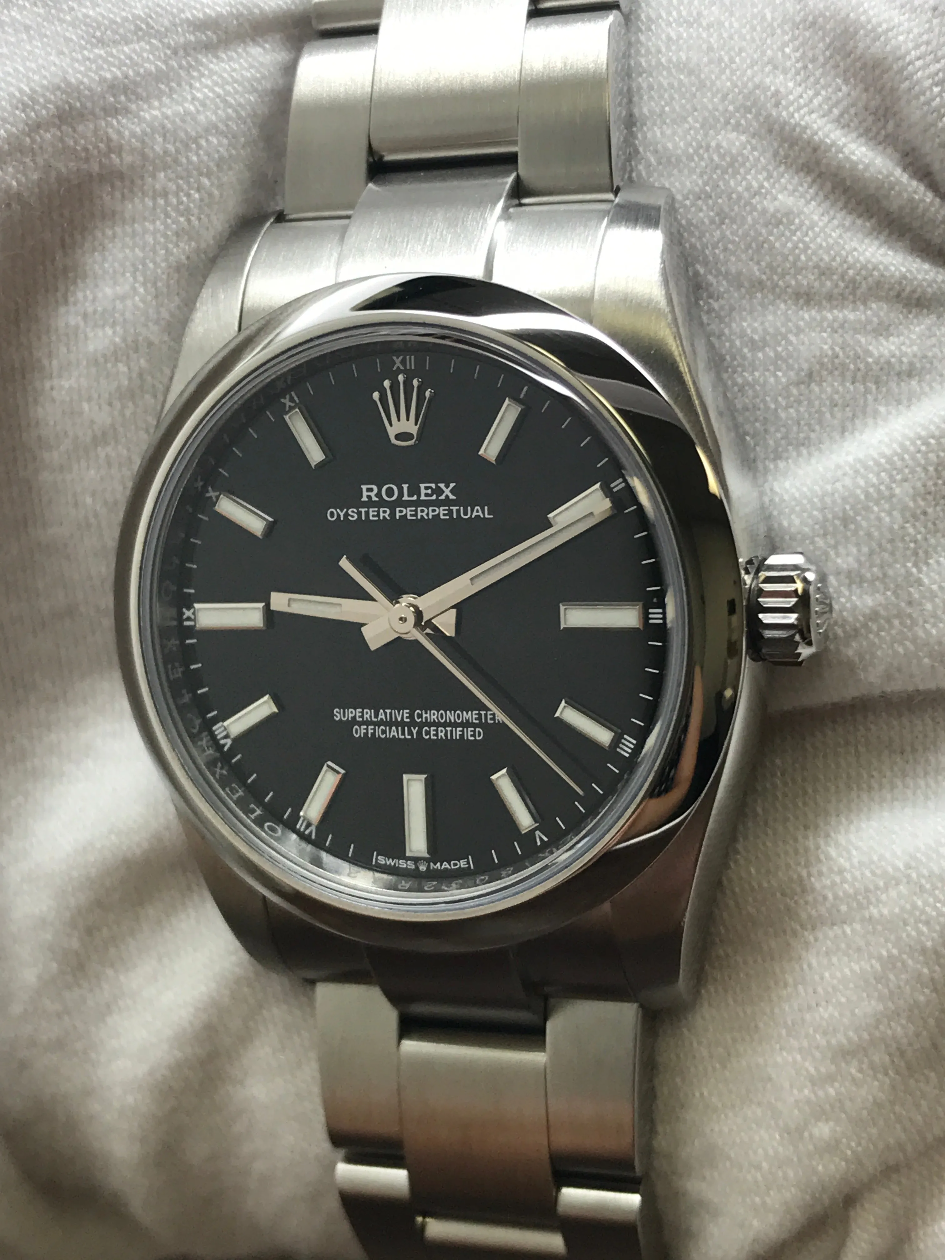 Rolex Oyster Perpetual 34mm 124200 Black Dial Automatic Watch