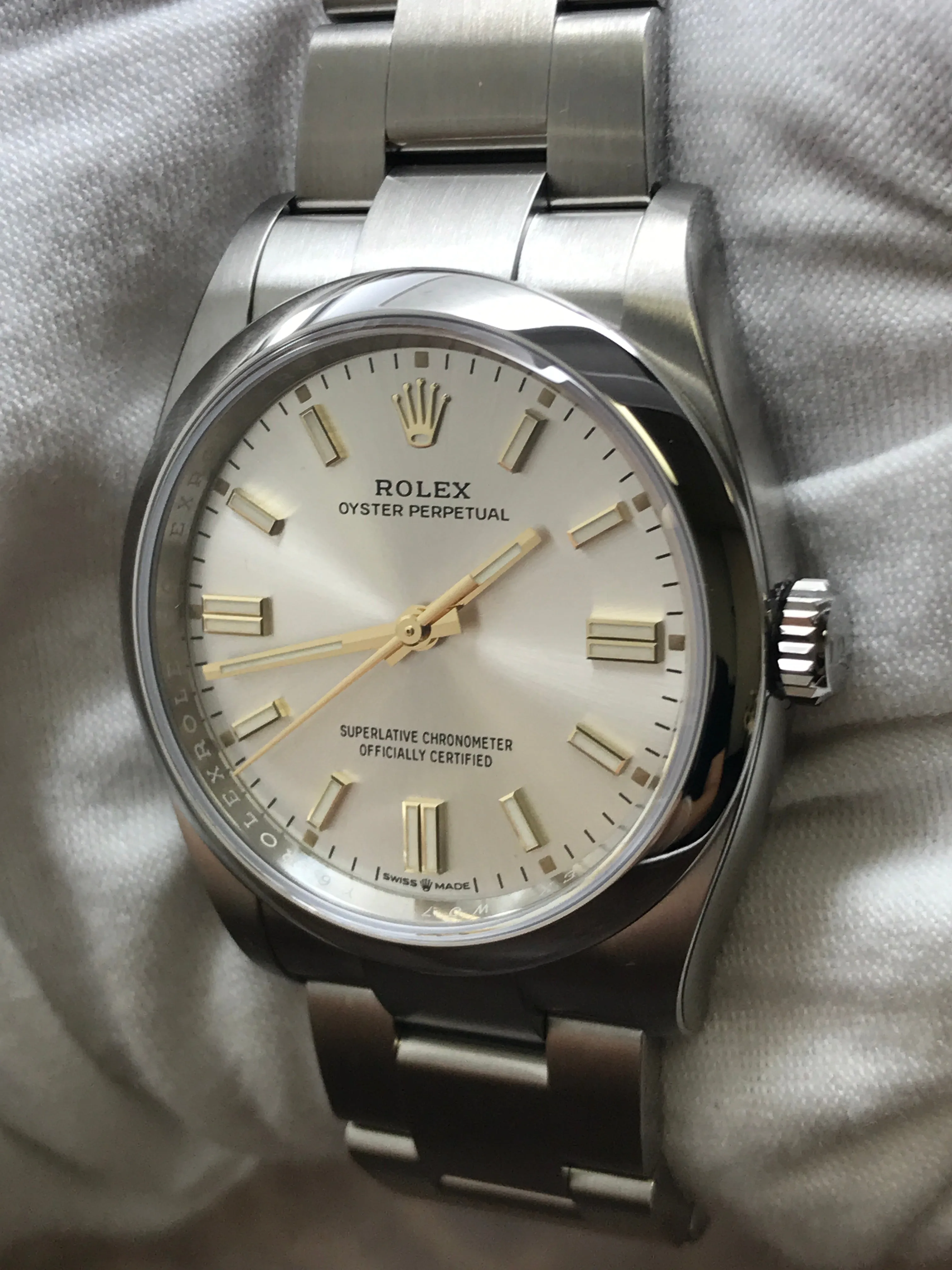 Rolex Oyster Perpetual 36mm 126000 Silver Dial Automatic Watch