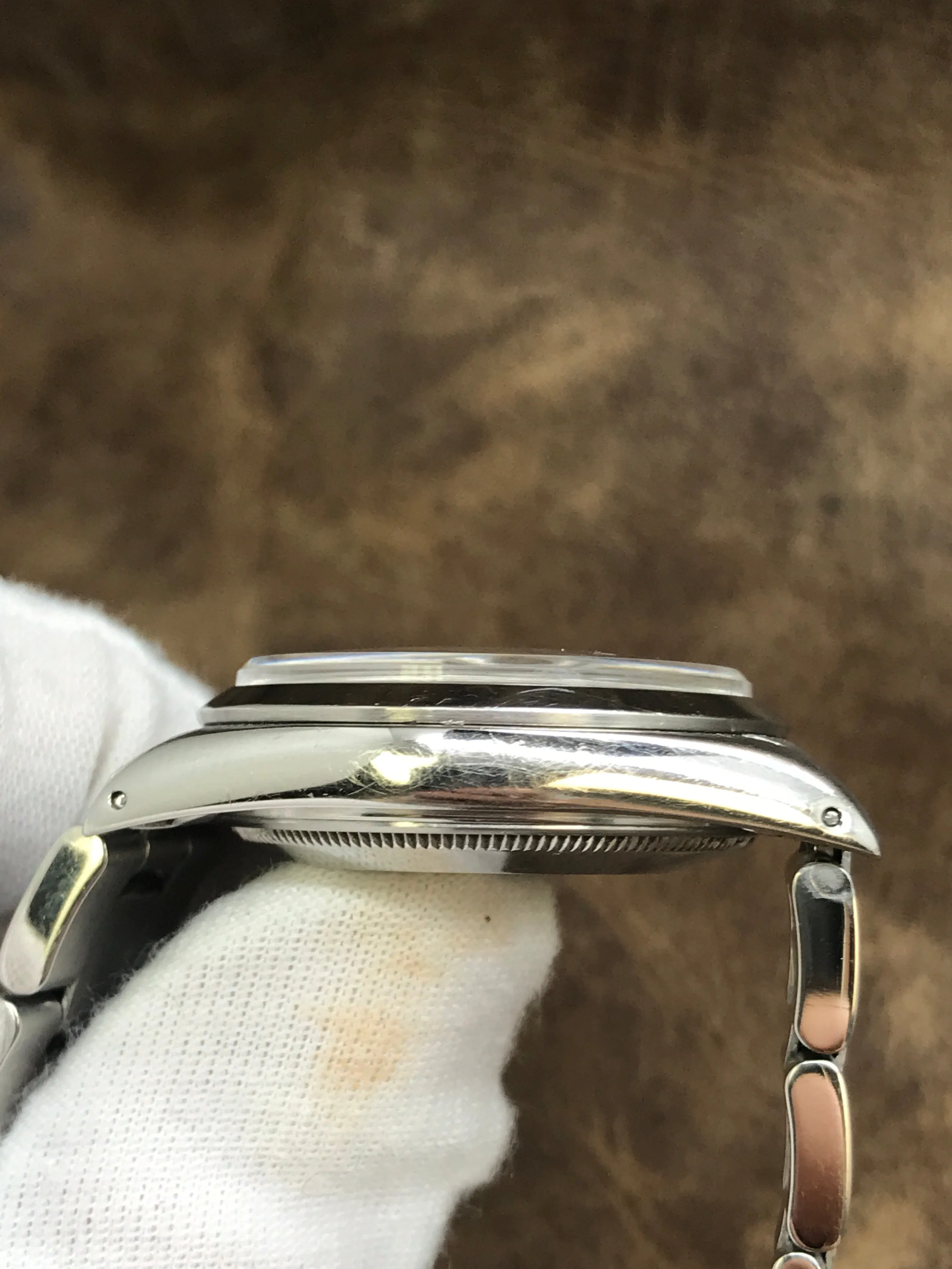 Rolex Oyster Perpetual Date 34mm 15000 Silver Dial Automatic Watch