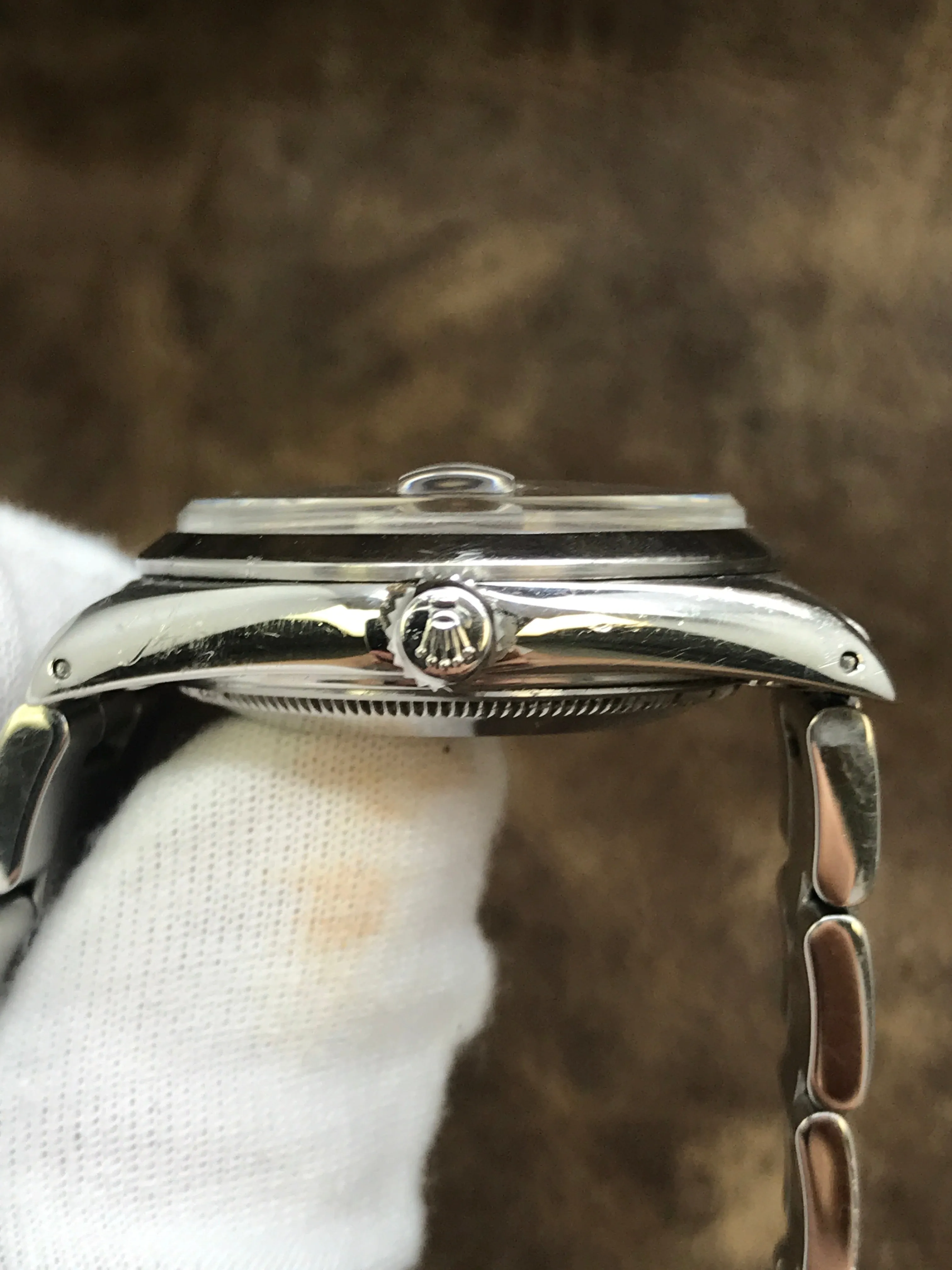 Rolex Oyster Perpetual Date 34mm 15000 Silver Dial Automatic Watch