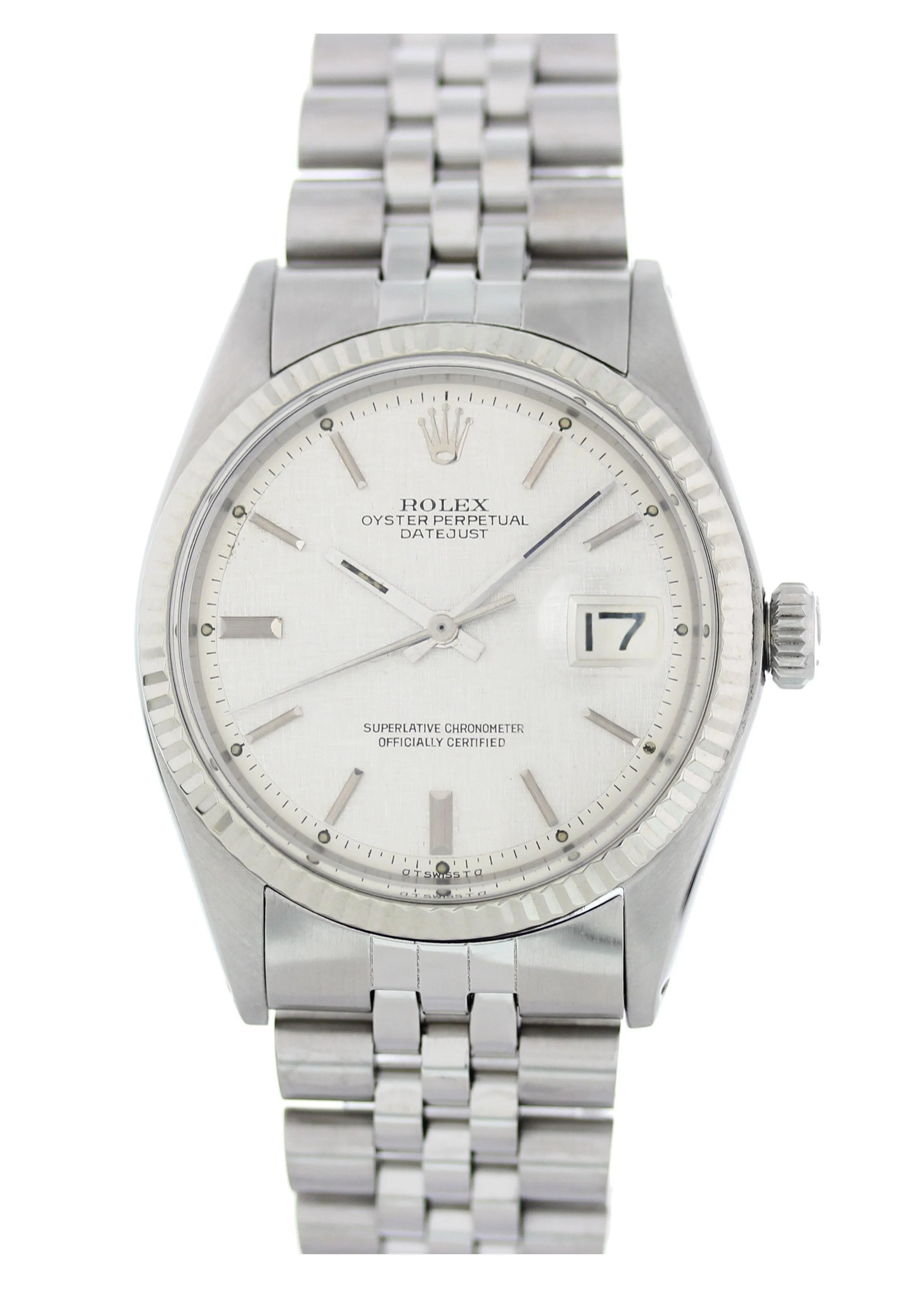 Rolex Oyster Perpetual Datejust Linen Sigma Dial 1601