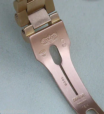 ROLEX PRESIDENT MENS 18K GOLD MODEL 18038 WHITE DIAL GOLD ROMAN NUMERALS
