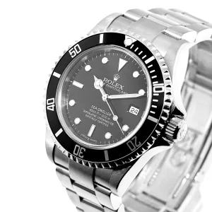 Rolex Sea-Dweller 40mm Stainless Steel Black Dial Black Bezel 16600