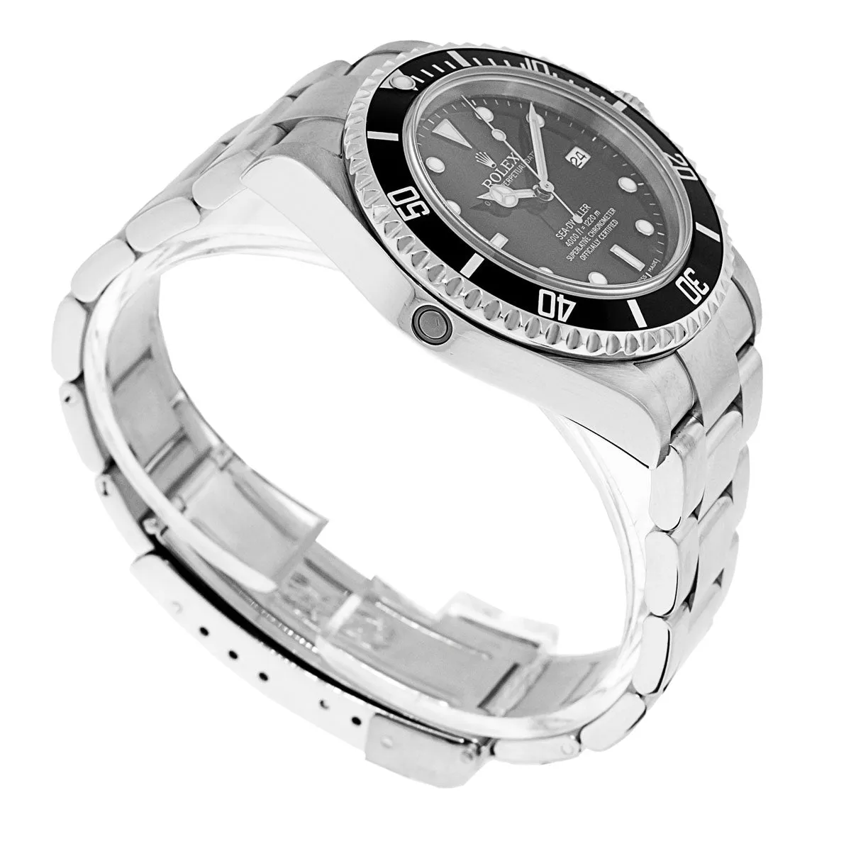 Rolex Sea-Dweller 40mm Stainless Steel Black Dial Black Bezel 16600